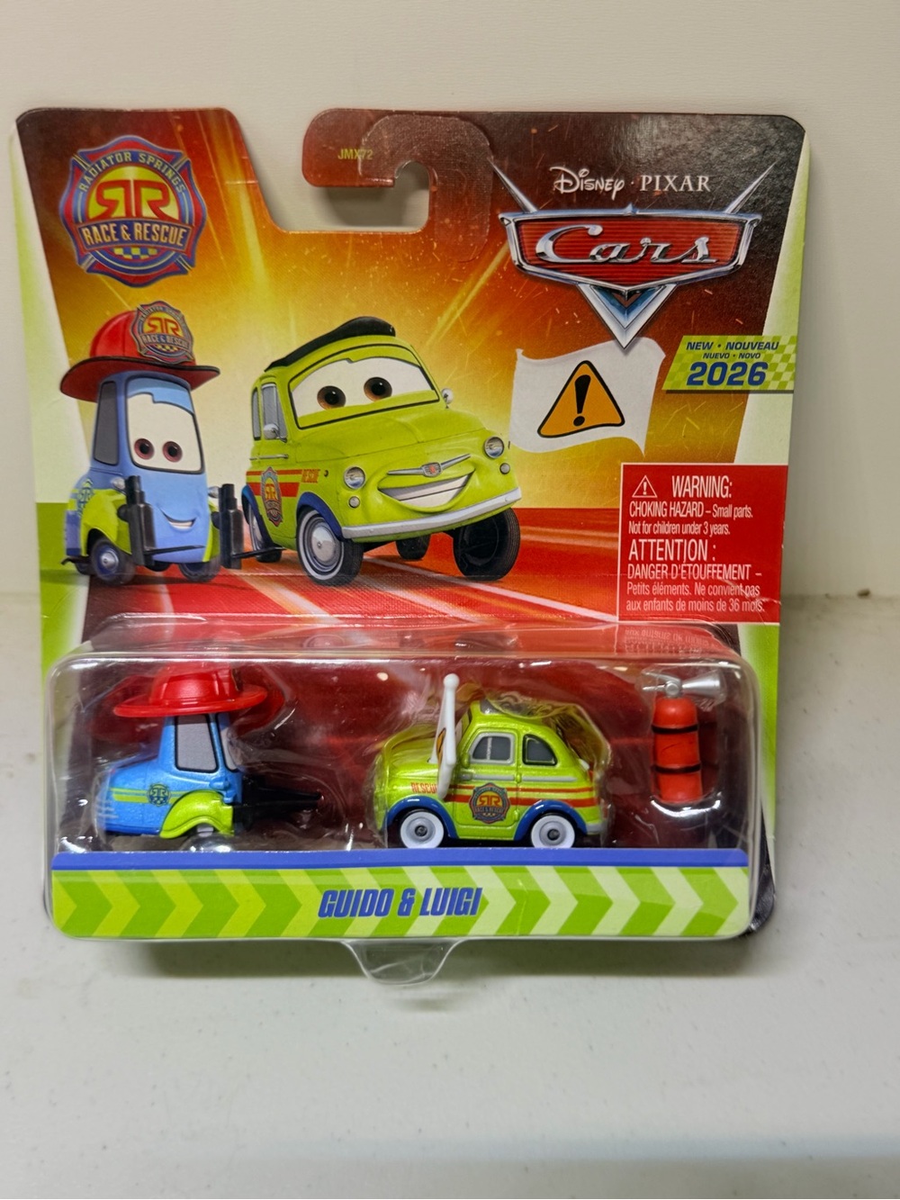 2026 Guido & Luigi Race & Rescue Toy Set - Green & Blue